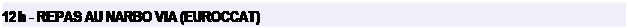 Zone de Texte: 12 h - REPAS AU NARBO VIA (EUROCCAT)